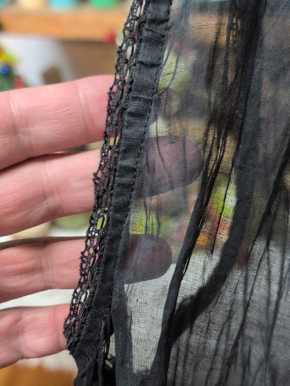 NWTO Ewa I Walla 100% Crinkle Voile Cotton Tie Tunic - Picture 6 of 11